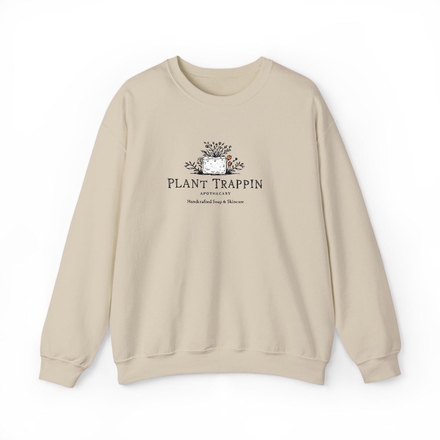 Cozy Plant Trappin Apothecary Embroidered Crewneck Sweatshirt