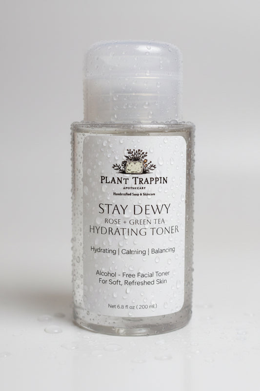 STAY DEWY - Rose + Green Tea Hydrating Toner  Size: 6.8 oz