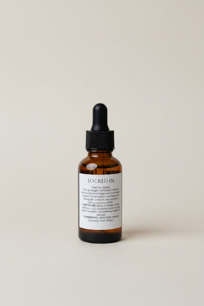 LOCKED IN - 100% Plant-Derived Squalane Facial Oil Size: 1 oz