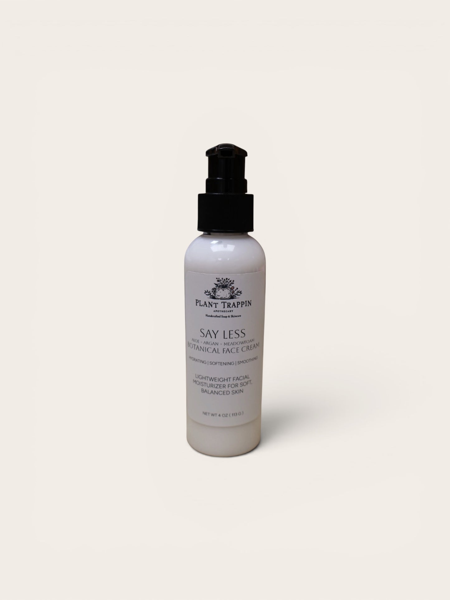 SAY LESS - Lightweight Botanical Face Cream Size: 4 oz
